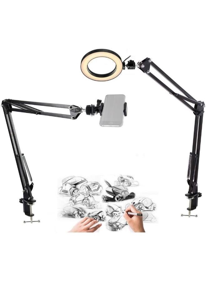 8'' Ring Light with 2 Suspension Arm Stand - Image 1