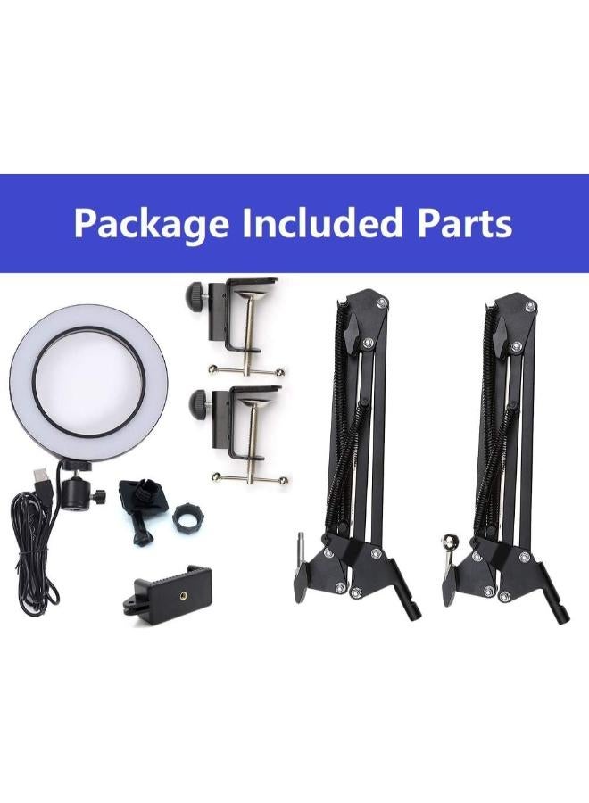 8'' Ring Light with 2 Suspension Arm Stand - Image 3