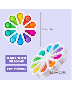 DUSALA Flower Push Pop Bubble Fidget Simple Dimple Educational Toy for Kids Stress Relief  - Image 4