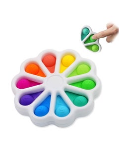 DUSALA Flower Push Pop Bubble Fidget Simple Dimple Educational Toy for Kids Stress Relief  - Image 2