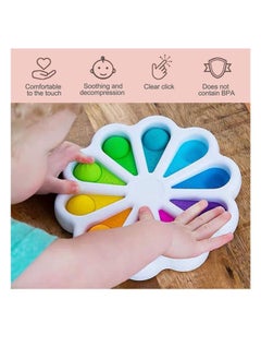 DUSALA Flower Push Pop Bubble Fidget Simple Dimple Educational Toy for Kids Stress Relief  - Image 3