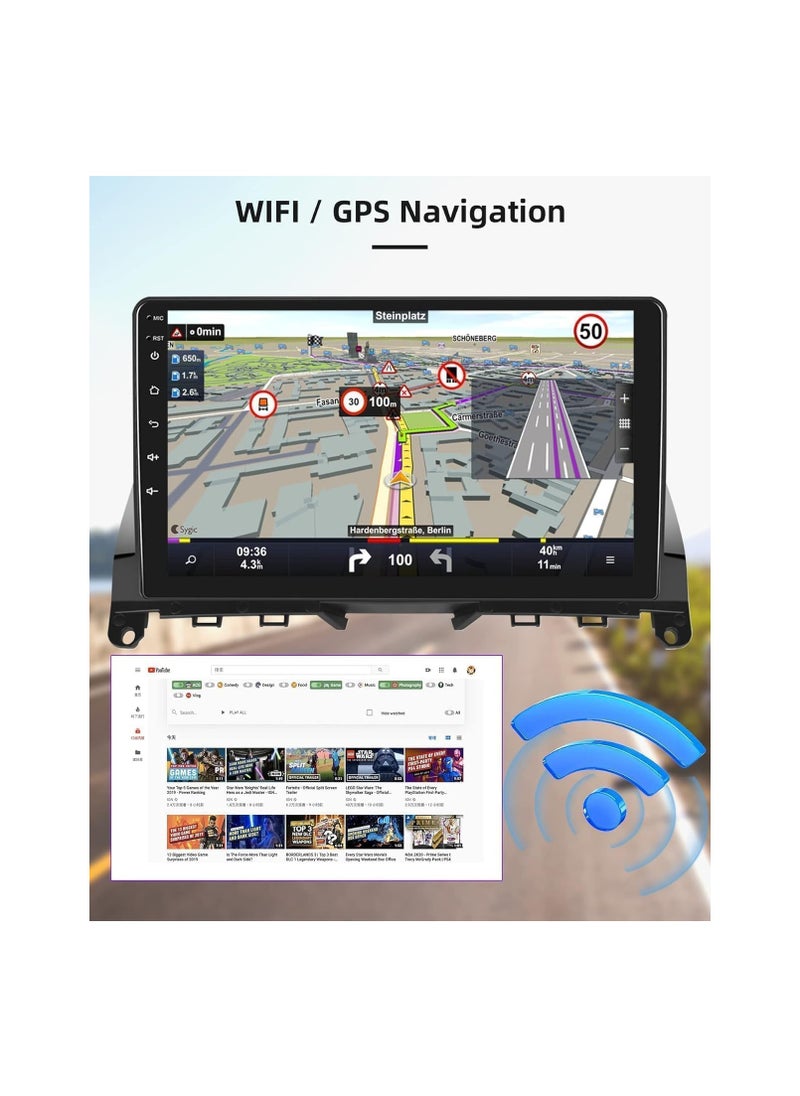 Android Car Stereo for Hyundai i10 2007 2008 2009 2010 2011 2012 2013 6GB RAM 128GB ROM 9 Inch SIM Card, Apple Carplay, MirrorLink WiFi BT, DSP IPS Touch Screen with AHD Camera Included