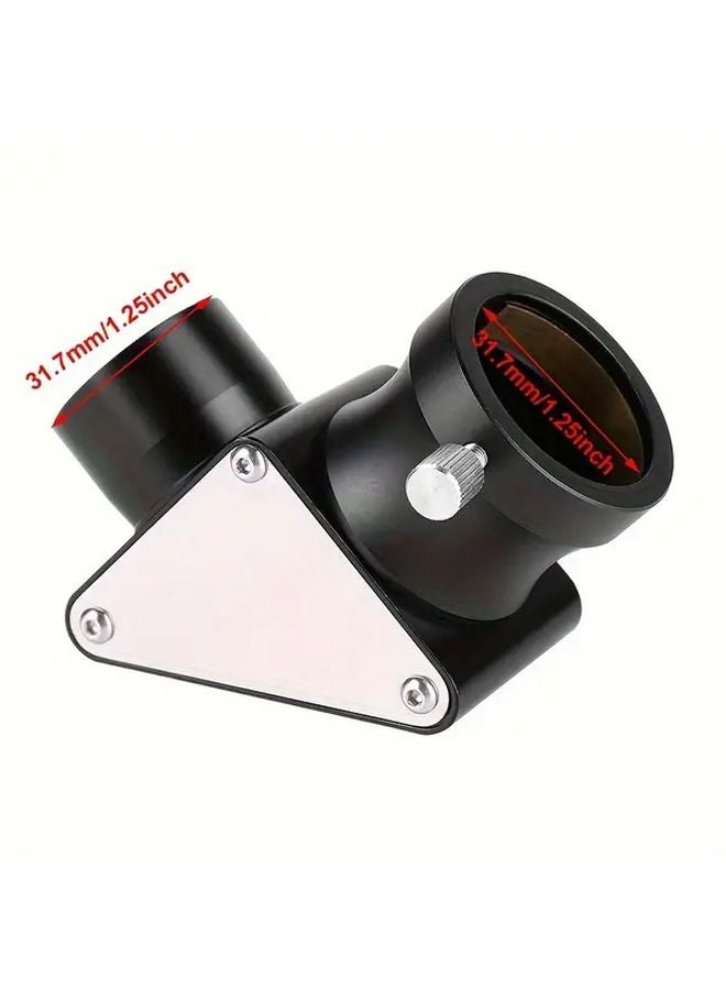 90 Degree Zenith Mirror 1 25 Inch Prism Diagonal With Yellow Brass Retaining Ring - Image 3