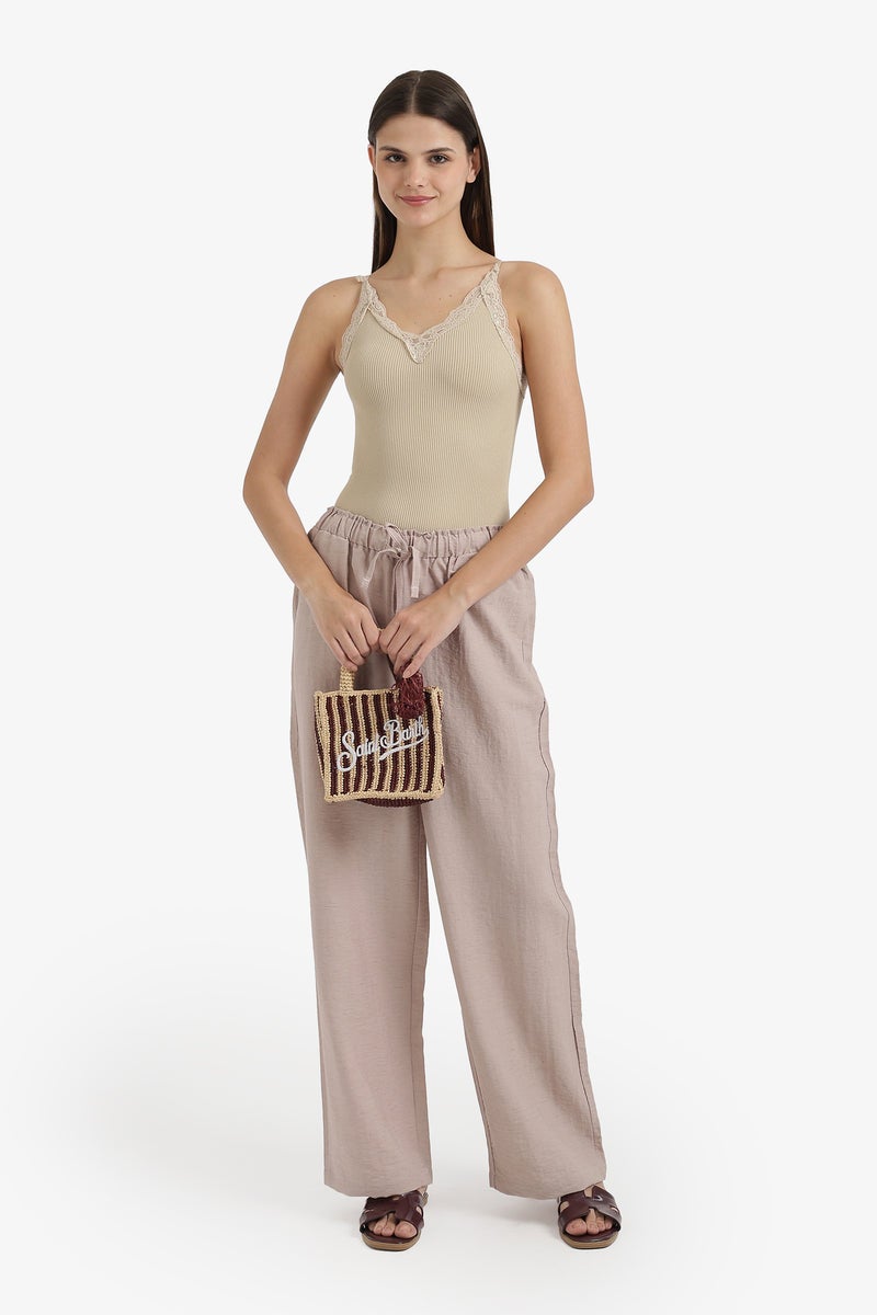 Carina Wide-Leg Drawstring Pants - Image 5