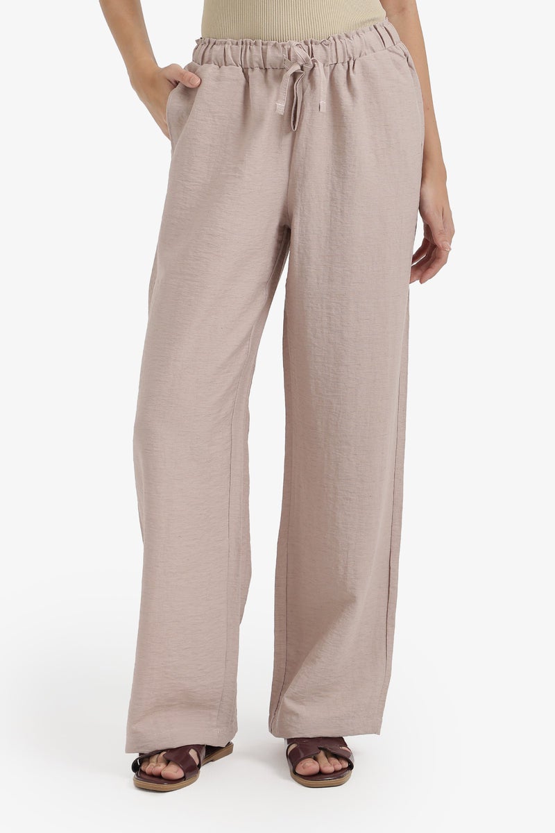Carina Wide-Leg Drawstring Pants - Image 1