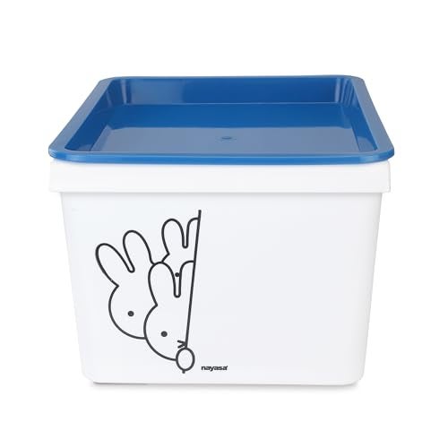 Nayasa Lego Print Stack N Store Multipurpose Plastic Storage Container with Lid | 5 litres | Set of 2 | BPA Free | Durable & Stackable Organizer Box for Clothes, Toys, Books & Household Items | Blue - Image 2