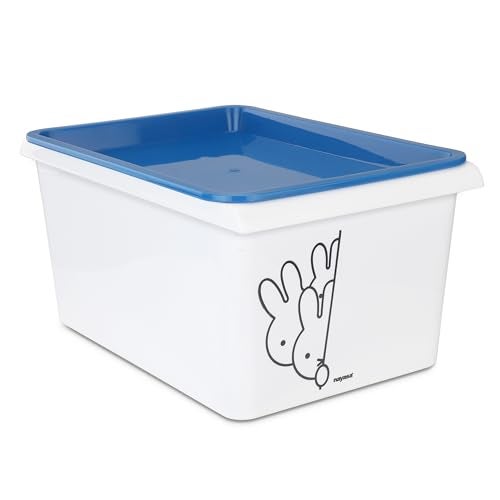 Nayasa Lego Print Stack N Store Multipurpose Plastic Storage Container with Lid | 5 litres | Set of 2 | BPA Free | Durable & Stackable Organizer Box for Clothes, Toys, Books & Household Items | Blue - Image 3