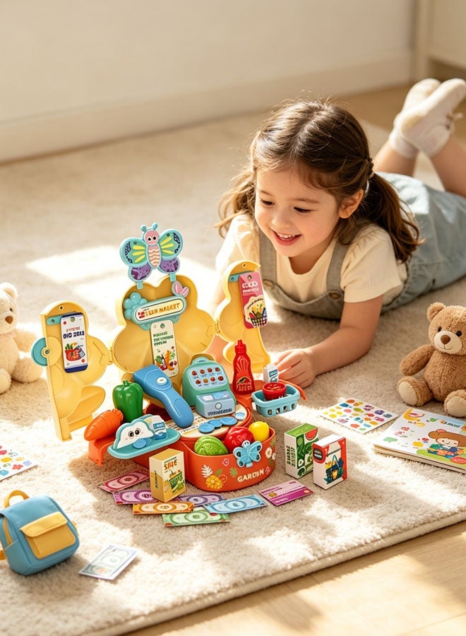 Kitchen Pretend Play Set Birthday Toys Gift for 3 4 5 6 7 Year Old Girls and Boys,Flower Garden Building Toy, STEM Toys for Preschool Children Educational Activity Toys - Image 5