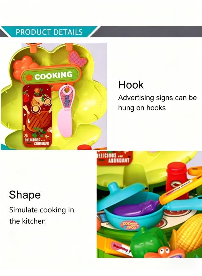 Kitchen Pretend Play Set Birthday Toys Gift for 3 4 5 6 7 Year Old Girls and Boys,Flower Garden Building Toy, STEM Toys for Preschool Children Educational Activity Toys - Image 2