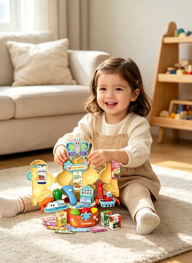 Kitchen Pretend Play Set Birthday Toys Gift for 3 4 5 6 7 Year Old Girls and Boys,Flower Garden Building Toy, STEM Toys for Preschool Children Educational Activity Toys - Image 4
