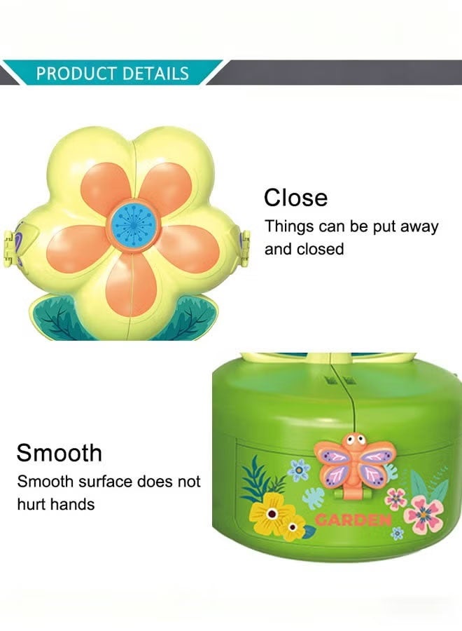 Kitchen Pretend Play Set Birthday Toys Gift for 3 4 5 6 7 Year Old Girls and Boys,Flower Garden Building Toy, STEM Toys for Preschool Children Educational Activity Toys - Image 3