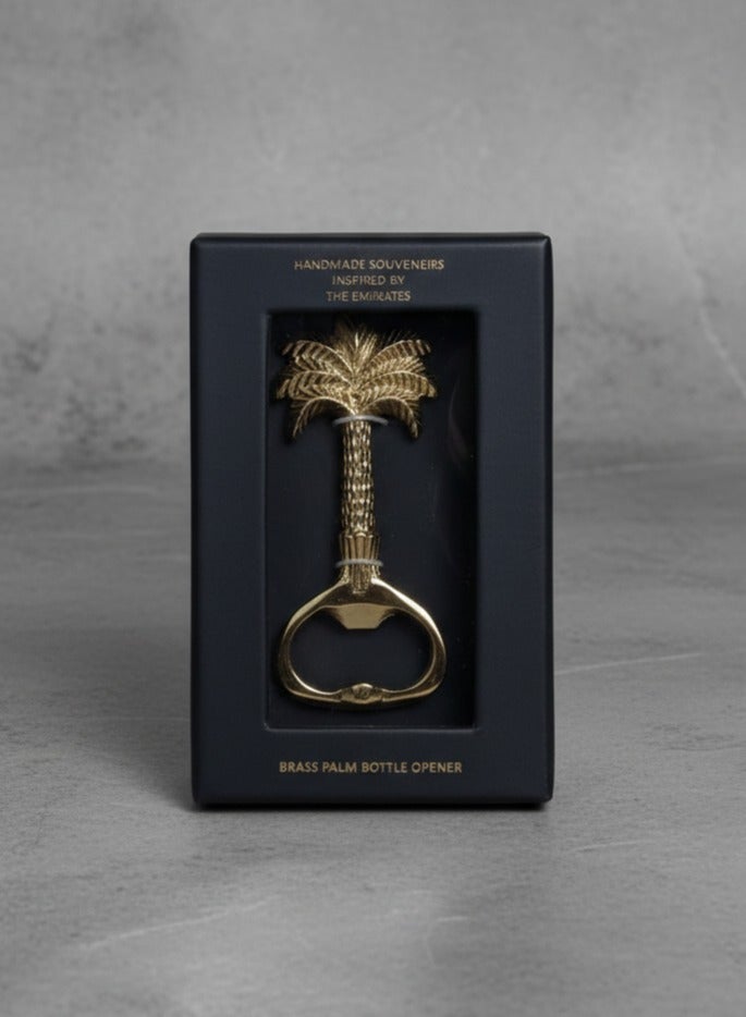 Tohfa Luxe Brass Palm Bottle Opener – Sculptural Handcrafted Bar Accessory (11 × 4.5 cm)