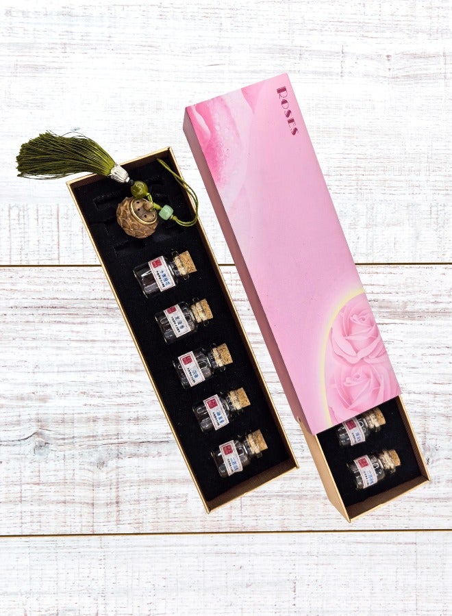 Incense Beads Gift Set Incense Container Bakhoor Fragrant Hanging Ornament Accessory Aroma Holder Aromatherapy Home Fragrance Decoration Agarwood Oud