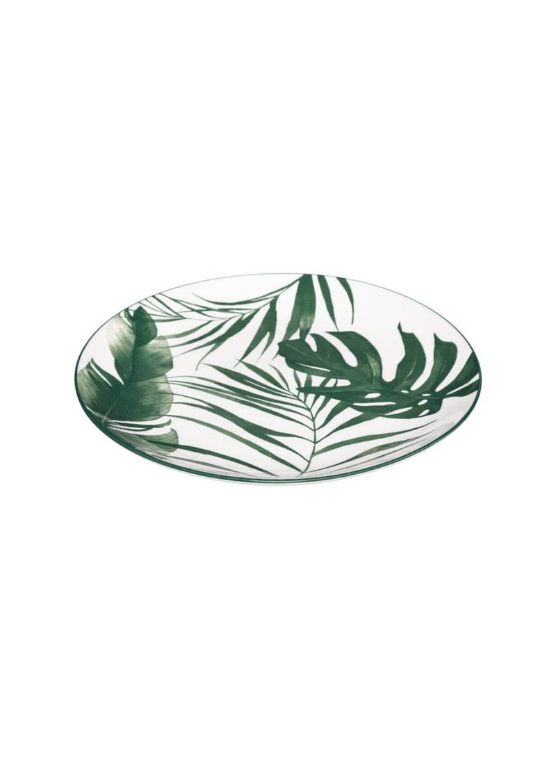 Palme Green Porcelain Dessert Plate 19 Cm
