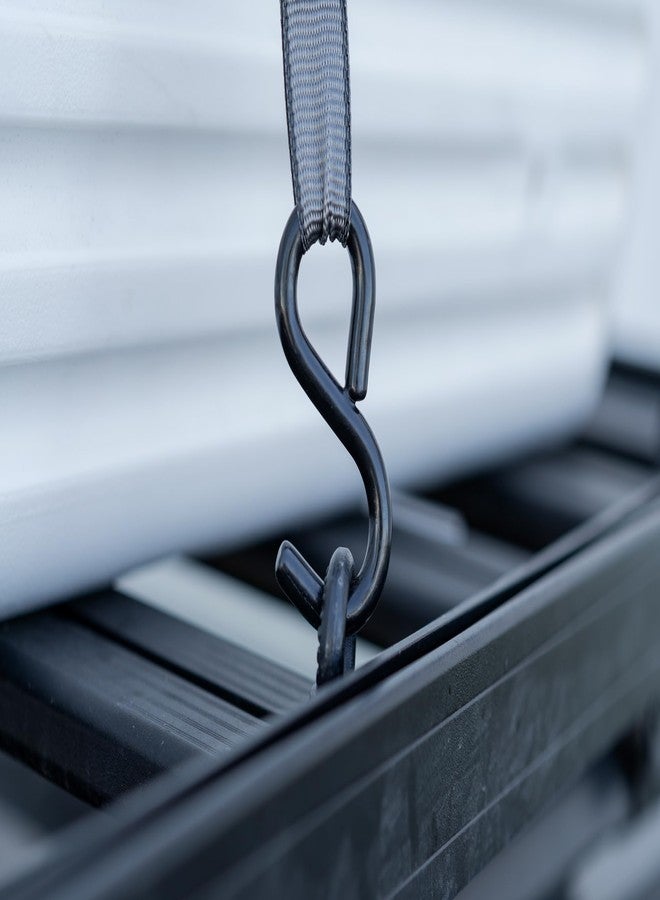Secure Tite 4-Pack, 1” x 12’ Ratchet Straps. Ratchet Truck Straps Set with Vinyl Coated S-Hooks, Cargo Ratchet Tie Down Straps with 500 lbs. Working Load Limit and 1500 lbs. Break Strength - Image 5