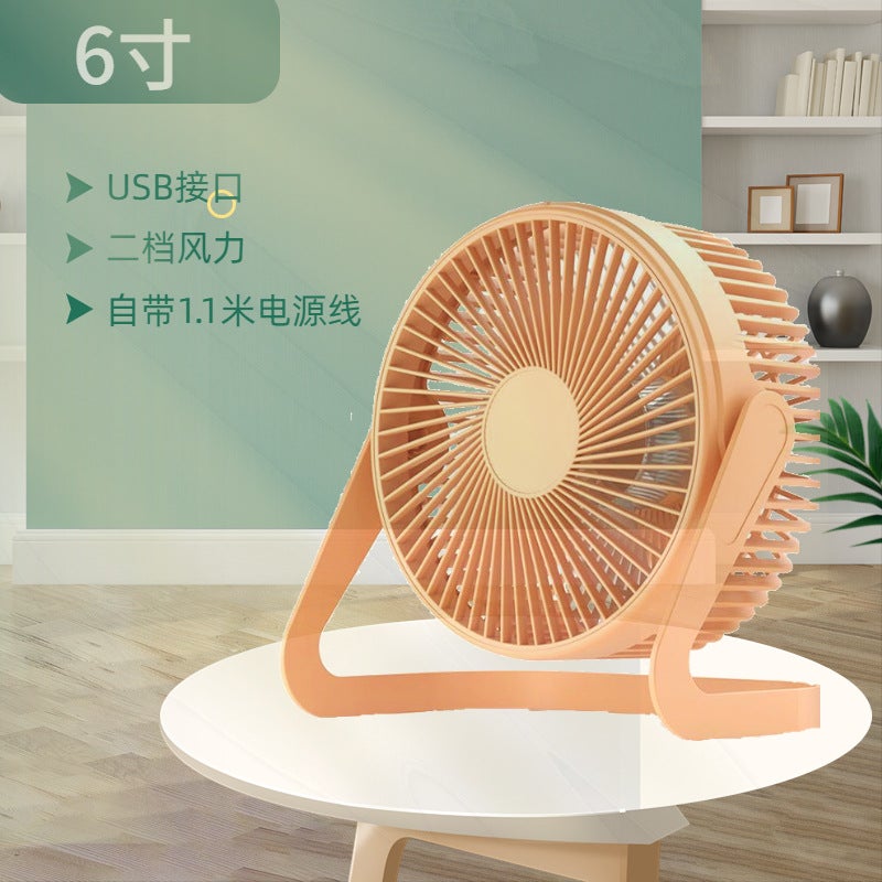 Usb Mini Fan 468 Inch Iron Small Fan Office Desktop Student Dormitory Desktop Fan - Image 1