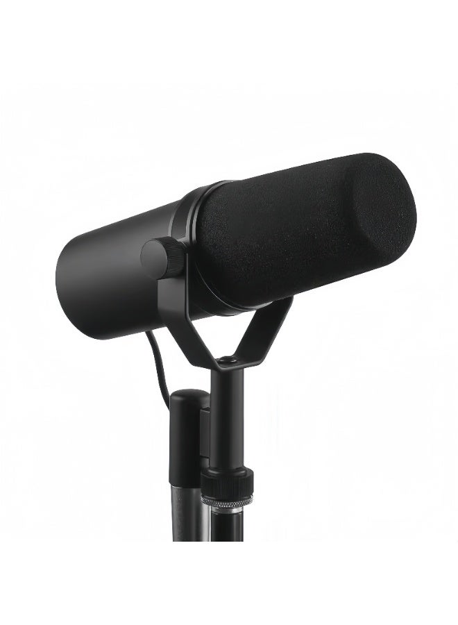 ميكروفون - ميكروفون استوديو ديناميكي للصوت للبث، البودكاست، التسجيل، الألعاب والبث المباشر، XLR، تصميم متين، شاشة رياح قابلة للإزالة، صوت ناعم، صوتيات دافئة، نطاق تردد واسع SM7B أسود - Image 1