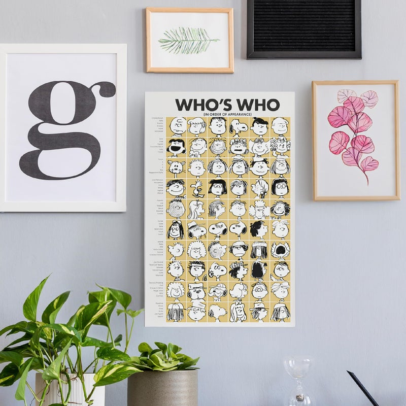 Mark Feldstein & Associates Mark Feldstein, Peanuts Who's Who Characters LED Wrapped Canvas Wall Art, 16 x 12 Inch - Image 4