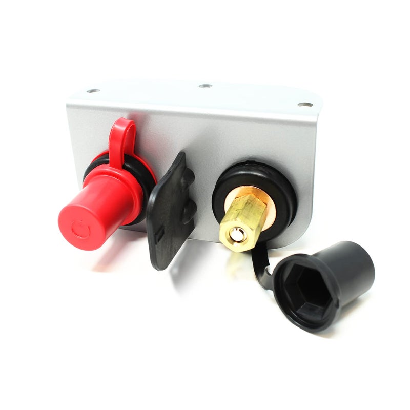 R2X Racing Remote Battery Terminals Car Battery Terminal Jumper Battery Post Terminals Battery Relocation Kit with Heavy Duty Steel Mounting Bracket for UTV ATV Car Trucks RV Tractor Mower Boat - Image 3