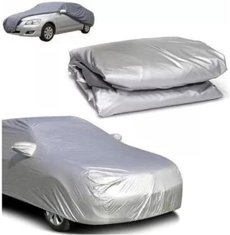 DEROVAN UV-Resistant Car Cover for Trucks Sedans | Waterproof Dustproof Protection | Scratch-Free Lining, Mirror Pockets, Wind Straps | Ideal for Garage or Outdoor Parking - Image 1
