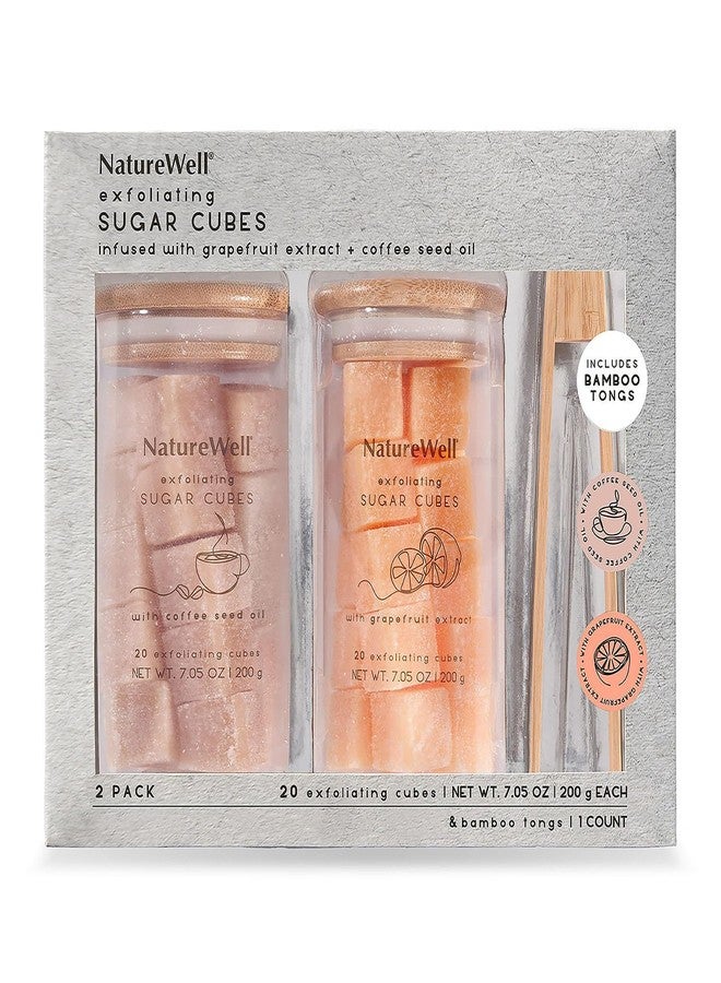 NATURE WELL NatureWell Exfoliating Sugar Cubes, Grapefruit and Coffee, 20 Cubes (2 Pack) - Image 1
