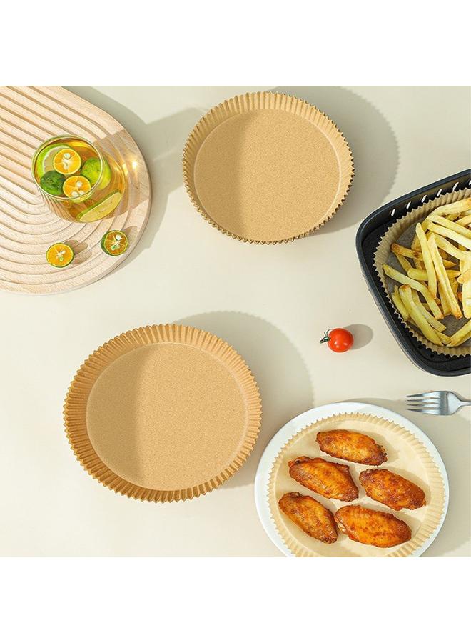 Air Fryer Paper Special Oil Absorbent Paper Plate Non-Stick Round Heat-Resistant Baking Mat Paper - Image 5