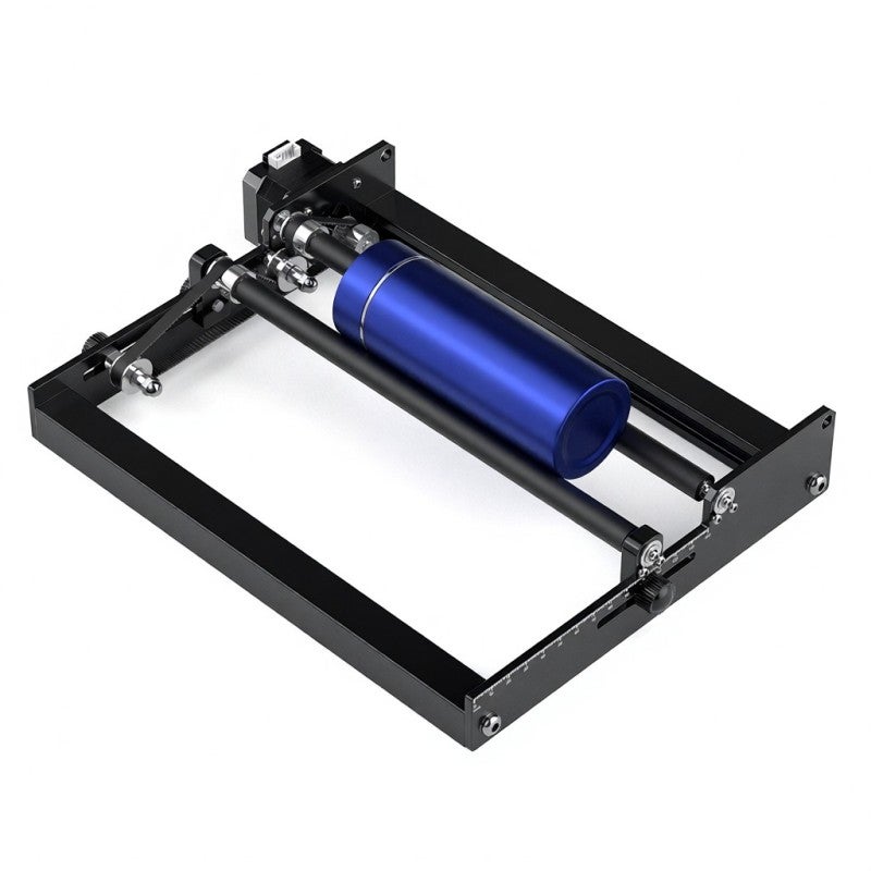 SCULPFUN CNC Rotary Roller Y-Axis Engraver for Cylindrical Objects Cans - Pre-Assembled Plug & Play with High Friction 70A Rubber Roller, Sliding Space Adjustment, 6-150mm Engraving Diameter, Compatible with L - Image 1