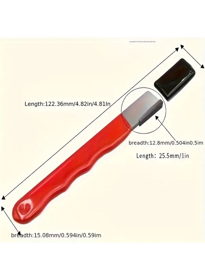 Red Two Piece Manual Sharpener Stone Heavy Duty Knife And Tool Sharpener For Kitchen Outdoor - Image 3