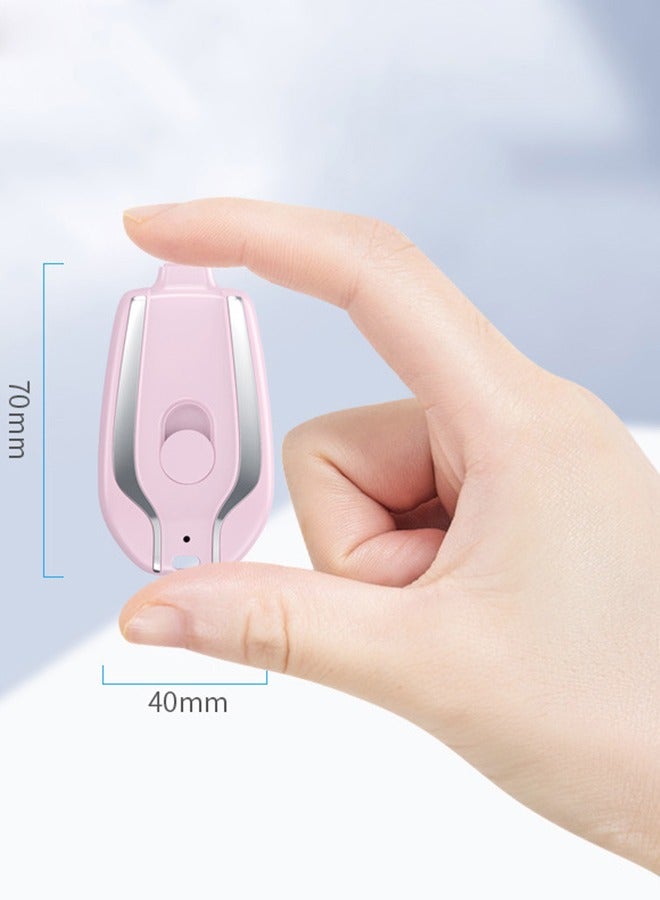 عربست باور بانك صغير سعة 1000 مللي أمبير / ساعة لايتنينج （وردي） - Image 2