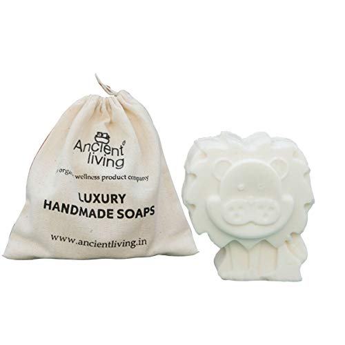 Ancient Living Handcrafted Designer Lion Soap For Kids - Pack of 3 soaps - 100 Gm Each - Image 1