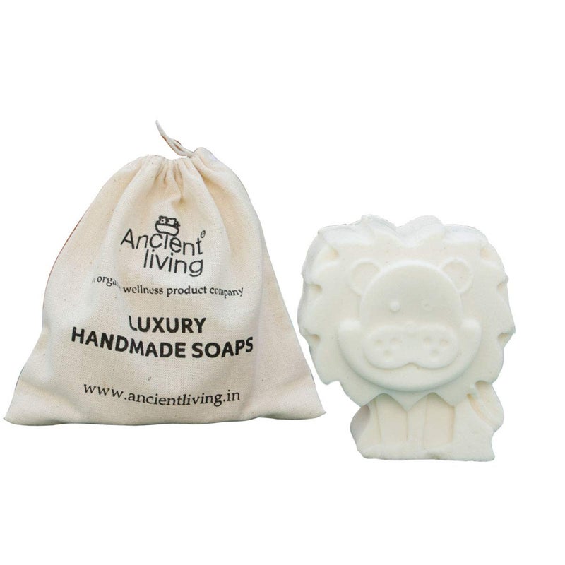 Ancient Living Handcrafted Designer Lion Soap For Kids - Pack of 3 soaps - 100 Gm Each - Image 4
