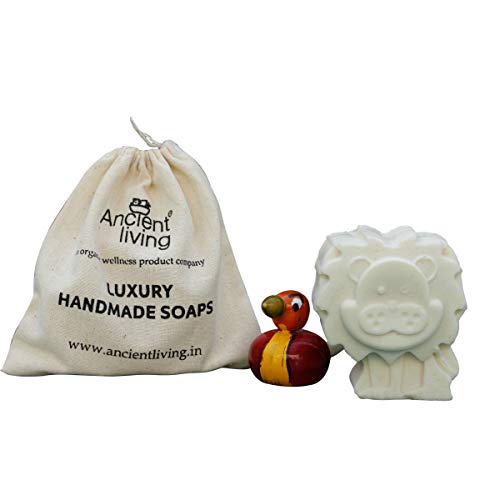 Ancient Living Handcrafted Designer Lion Soap For Kids - Pack of 3 soaps - 100 Gm Each - Image 2