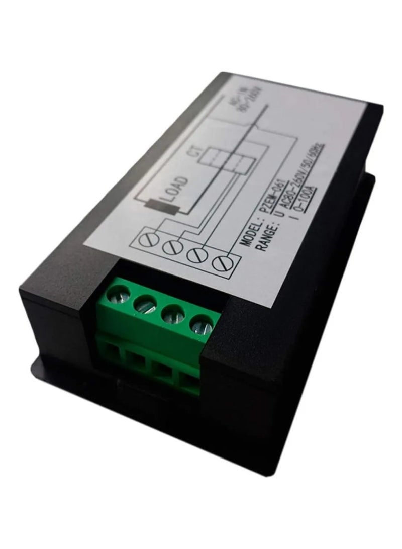 2 × AC PZEM-061 الرقمي متعدد 100A CT LCD - Image 3