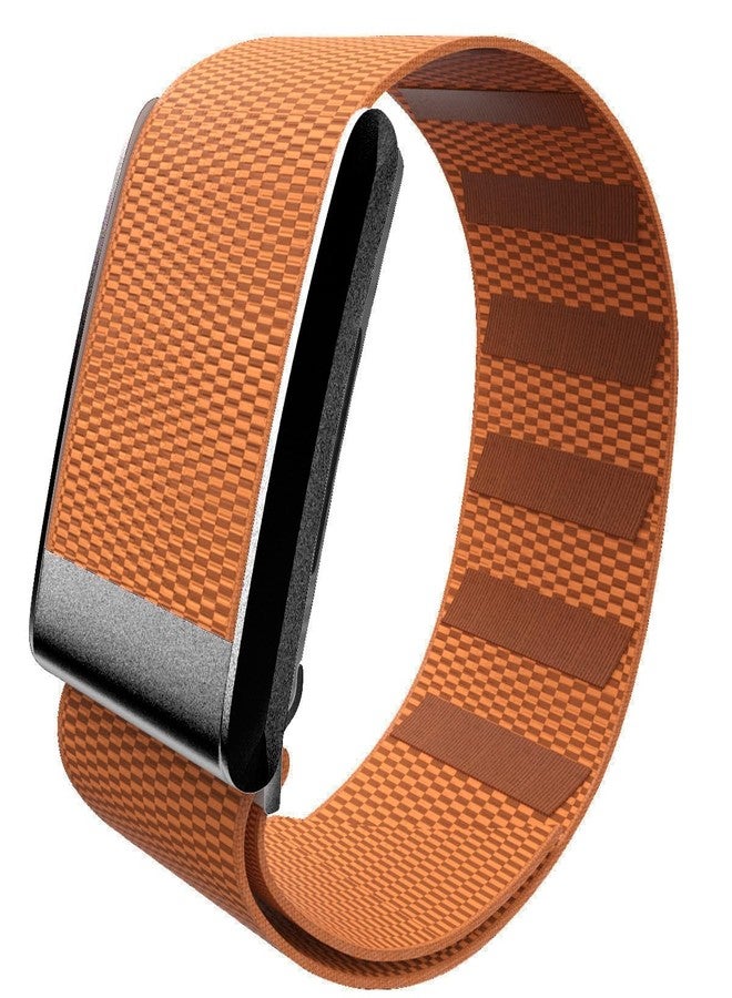 fitspur Comfortable and Breathable Replacement Wrist Band For Fitness Tracker, Compatible with WHOOP 4.0 Heart Rate Monitor(24cm) (Orange) - Image 2