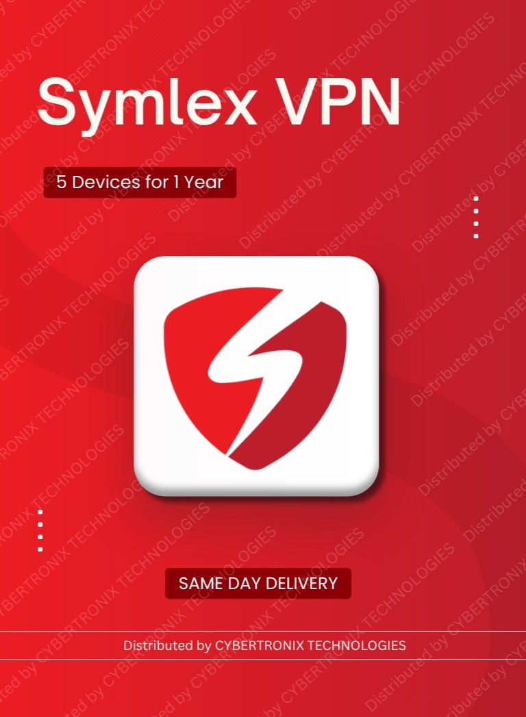 سيمليكس VPN | 5 أجهزة 1 سنة | ترخيص رقمي | توصيل في نفس اليوم