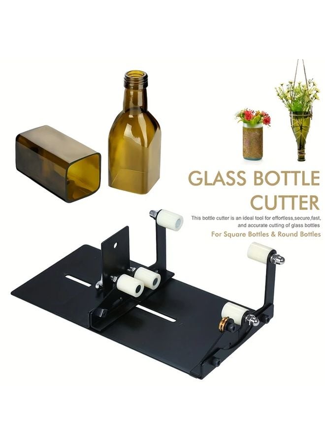 Black Glass Bottle Cutter Metal for Wine Beer Candle Holders Vases - Image 2