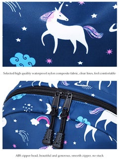 Generic 3pcs Print School Backpack Set Large Capacity School Rucksack for Elementary and Middle School Students with Crossbody Bag and Pencil Case for Teens Girls Boys Primary Junior Middle School Travel  - Image 2
