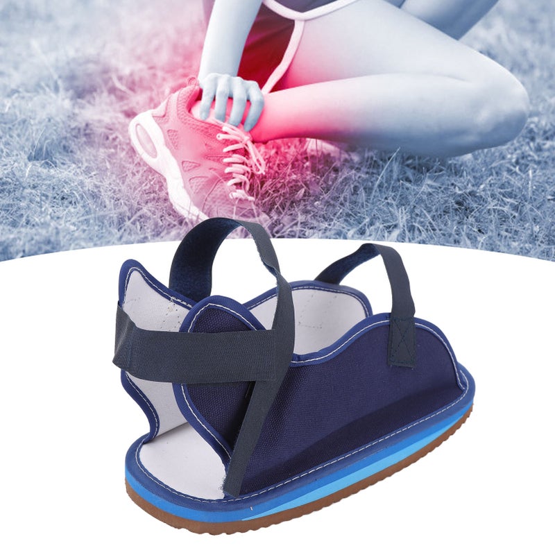 Cast Shoe Open Heel Breathable Protective Prevent Slip Post Operative Walking Shoe for Broken Foot Toe M - Image 4