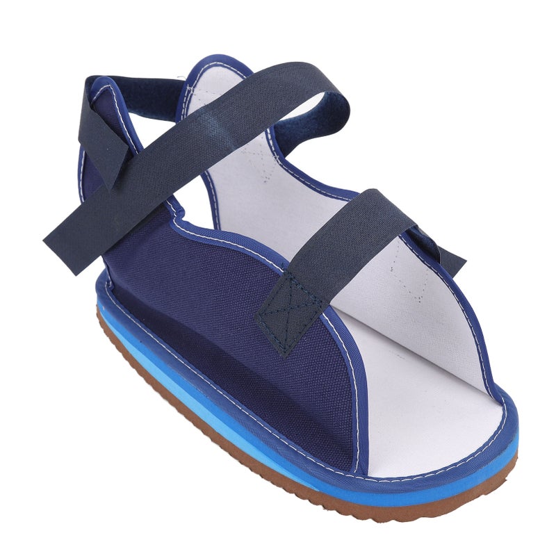 Cast Shoe Open Heel Breathable Protective Prevent Slip Post Operative Walking Shoe for Broken Foot Toe M - Image 1