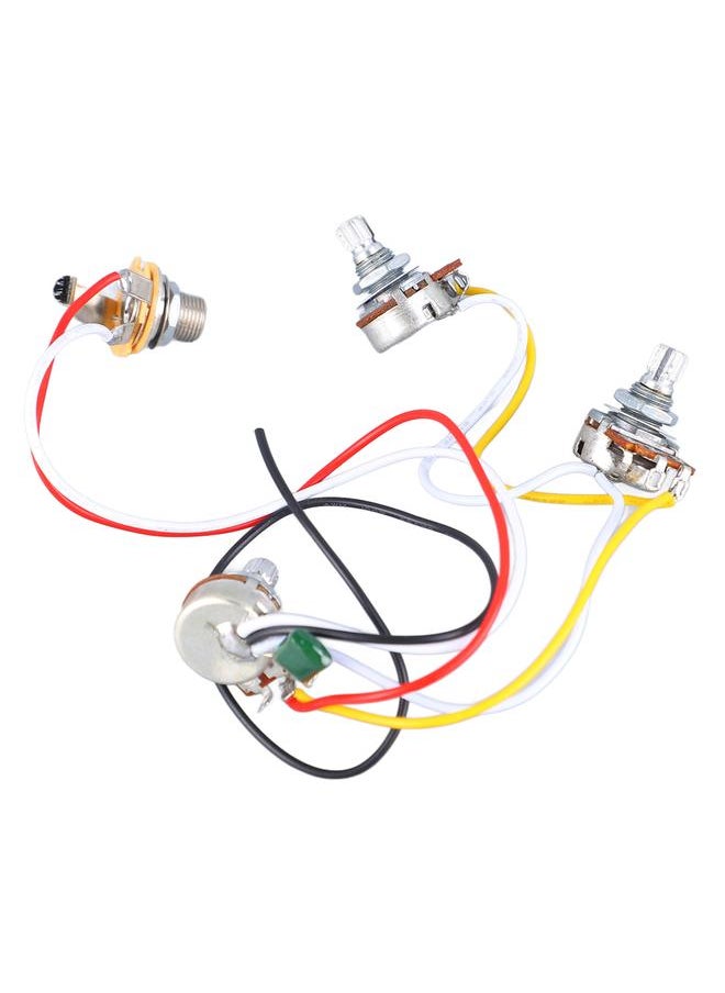 Thoraya Bass Potentiometer Wiring Harness 500K Tone Volume Controller Instrument Accessory  - Image 2