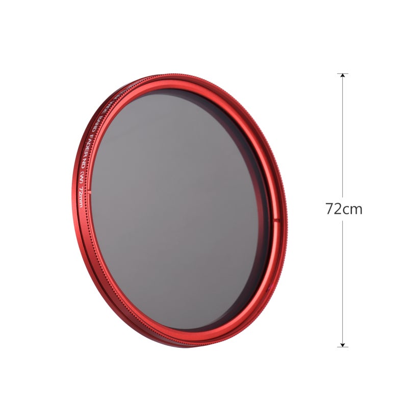 Fotga 72mm ND Fader Adjustable Neutral Density Filter - ND2 to ND400 Optical Glass Lens - 9 Stops Light Control for Photography - Image 2
