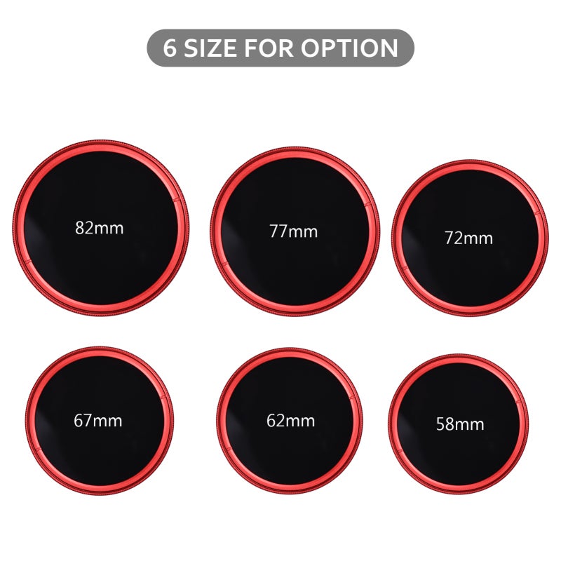 Fotga 72mm ND Fader Adjustable Neutral Density Filter - ND2 to ND400 Optical Glass Lens - 9 Stops Light Control for Photography - Image 3