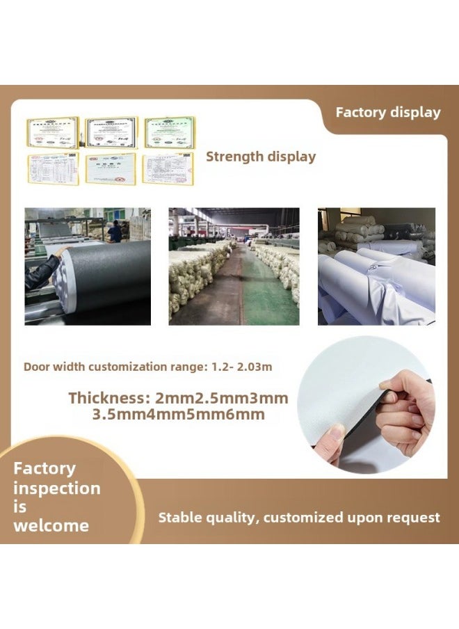 Generic - Mouse Pad Raw Material Coil Sheet Natural Rubber Foam Thickened Blank Mouse Pad Keyboard Pad Manufacturers Wholesale-Color:3mm-Pattern:Round 200*200 White - Image 1
