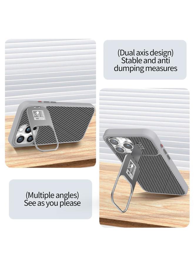 Zaboon Case For iPhone 12 Pro Folding Holder Carbon Fiber MagSafe Phone Case - Image 2