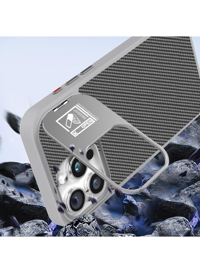 Zaboon Case For iPhone 12 Pro Folding Holder Carbon Fiber MagSafe Phone Case - Image 5