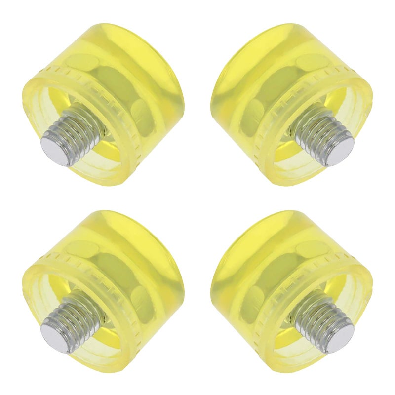4pcs 25mm Rubber Mallet Hammer Head Replacement Tips Shock Resistant for Flooring Landscaping - Image 2