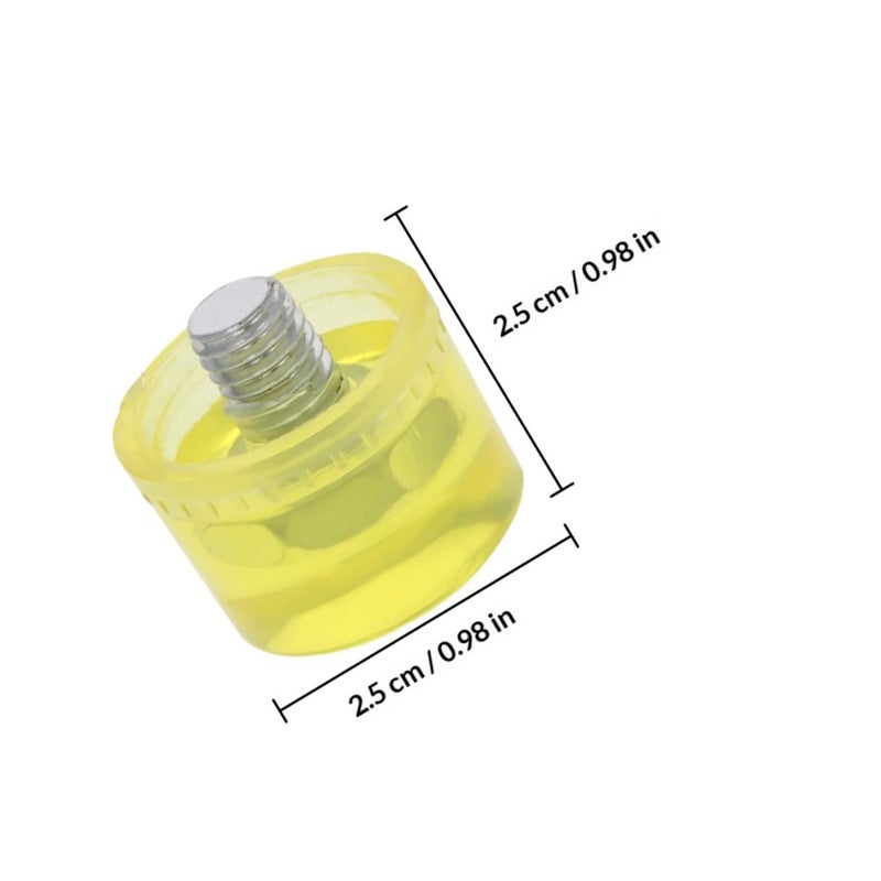 4pcs 25mm Rubber Mallet Hammer Head Replacement Tips Shock Resistant for Flooring Landscaping - Image 3