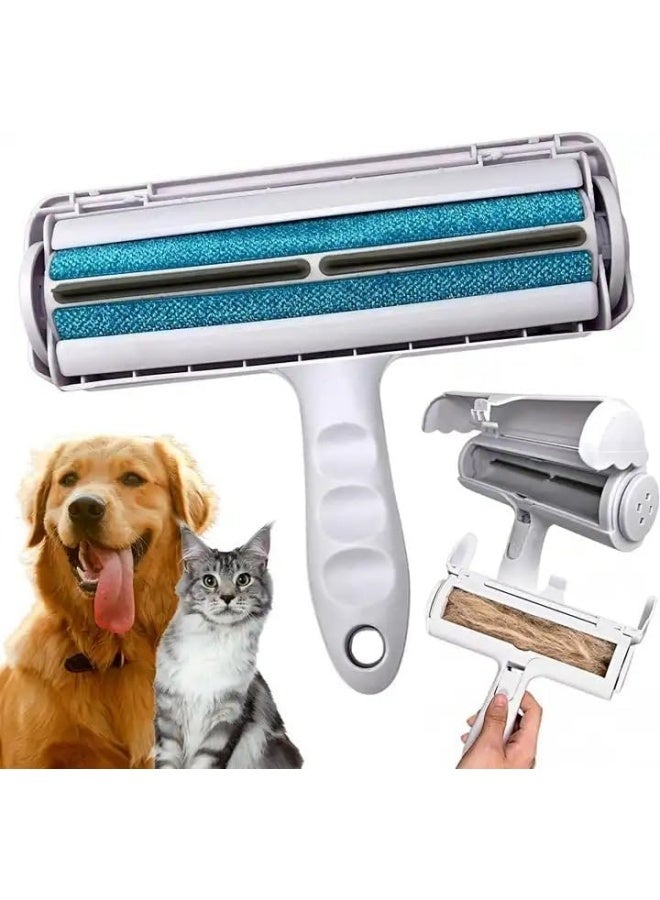 Pet Hair Remover and Reusable Lint Roller -  Cat and Dog Hair Remover Tool for Furniture, Couch, Carpet, Clothing and Bedding | Fur Removal Tool, Multi-Surface Fur Removal - Image 1