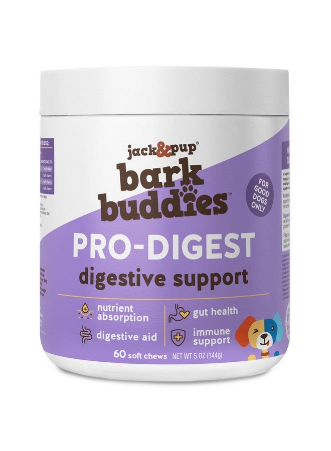 Jack&Pup Probiotic Chews For Dogs  Dog Probiotic Chews Small And Medium  ProDigest Bark Buddies (Up To 40 Lbs) Puppy Probiotic Dog Chews, Pet Probiotics For Dogs  Probiotics For Puppies (60Ct) - Image 1