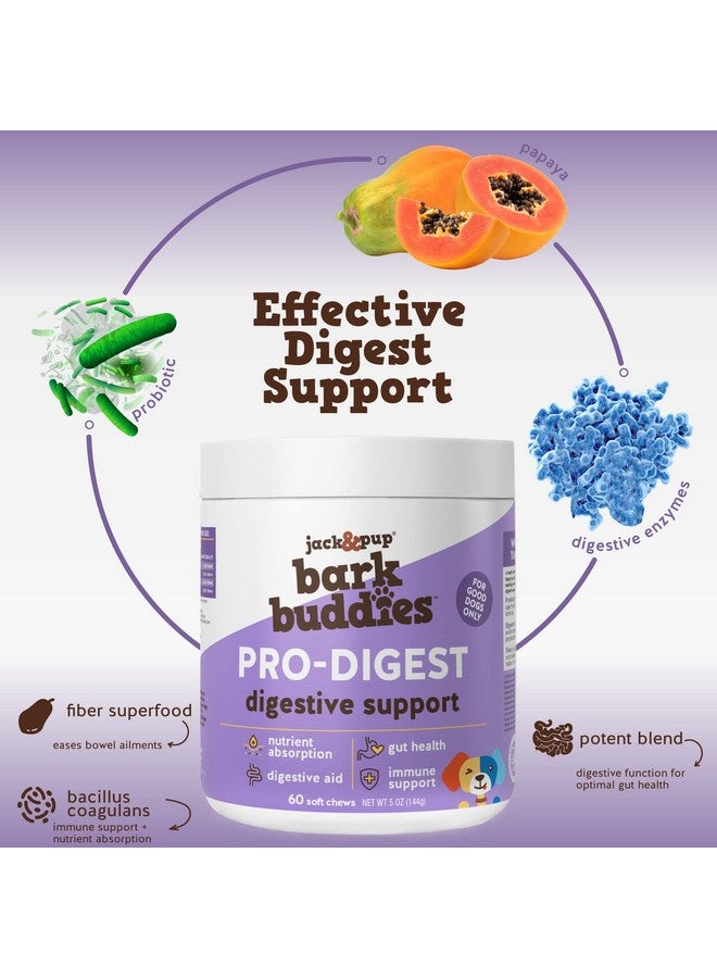 Jack&Pup Probiotic Chews For Dogs  Dog Probiotic Chews Small And Medium  ProDigest Bark Buddies (Up To 40 Lbs) Puppy Probiotic Dog Chews, Pet Probiotics For Dogs  Probiotics For Puppies (60Ct) - Image 3